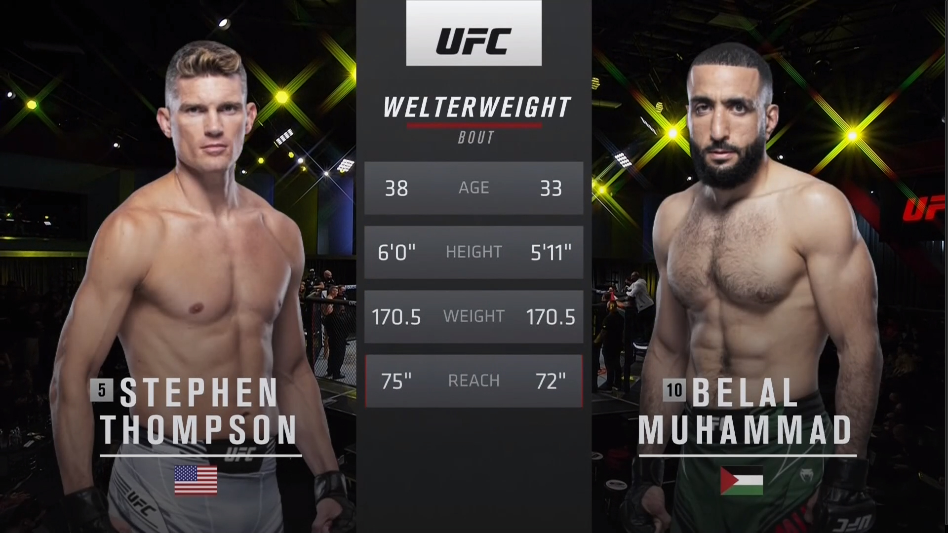 UFC Vegas 45 Стивен Томпсон vs Белал Мухаммад Обзор на Бой Томпсон vs Мухаммад Thompson vs Muhammad