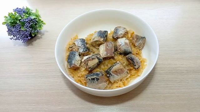 Воздушное тесто и много начинки! Вкусный открытый пирог с капустой и  рыбой в духовке