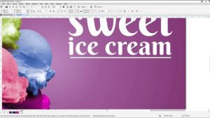 Special ice cream in Coreldraw - CorelDraw Tutorial.