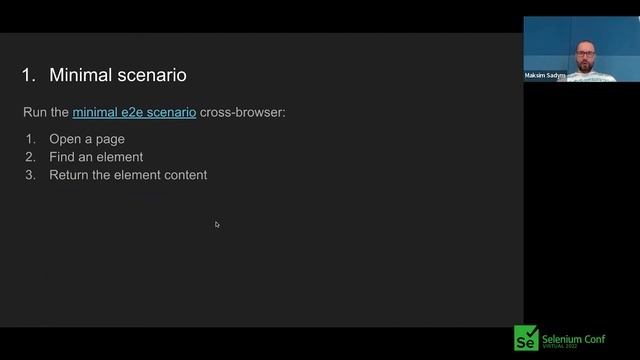 WebDriver BiDi: work in progress. by Maksim Sadym #SeConf 2022 смотреть онлайн