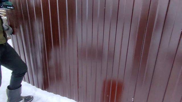 Можно ли делать ЗАБОР ЗИМОЙ ? Как сделать забор зимой ? смотреть онлайн