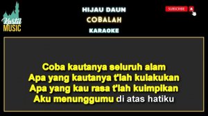 Hijau Daun  - Cobalah - Karaoke tanpa vocal