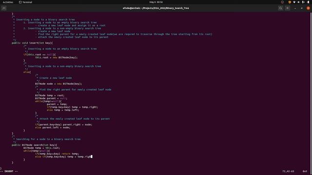 Part 4: Binary Search Tree Implementation using Java, searching for a node in a binary search tree. смотреть онлайн