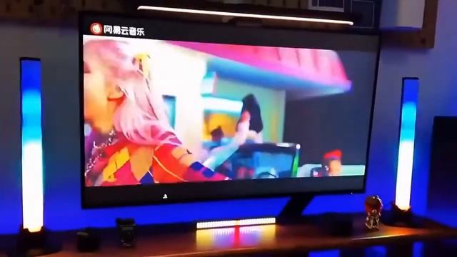 Комплект 2 шт Настольный светильник RGB с подключением через Bluetooth D-18