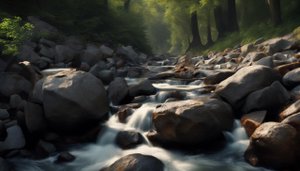 Ручей, нежный шум воды для сна ✨