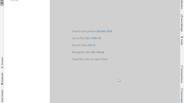 How to create new project Giraffe version in Android studio