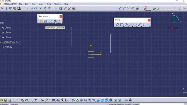 CATIA V5/V6 BEGINNER- SKETCH TOOLS TOOLBAR, COMMANDS -TUTORIAL#8