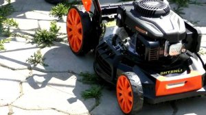 Самоходная ГАЗОНОКОСИЛКА Shtenli. ОБЗОР. Все плюсы и минусы. Тест на газоне. Честный ОТЗЫВ.