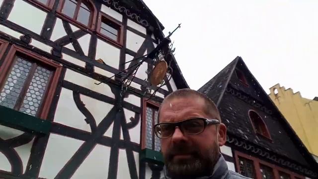 2.0 Первые дни в Германии, прогулка по городу. Bacharach. Наследие Юнеско. фахверковые дома. смотреть онлайн