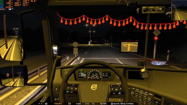 Euro Truck Simulator 2. Volvo FMX MegaMod в деле, да с дымком. смотреть онлайн