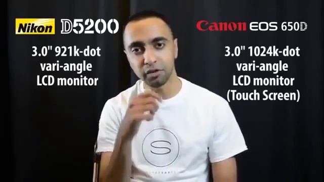 Nikon D5200 vs Canon 650D Rebel T4i смотреть онлайн