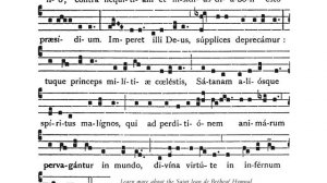 Gregorian Chant Setting • Prayer to Saint Michael the Archangel