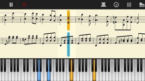 Perfect piano - Katyusha Russian folk song (Катюша) Piano Tutorial with sheet music Part #2