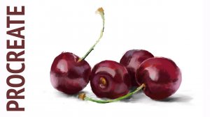 Черешня. Живопись в Procreate.