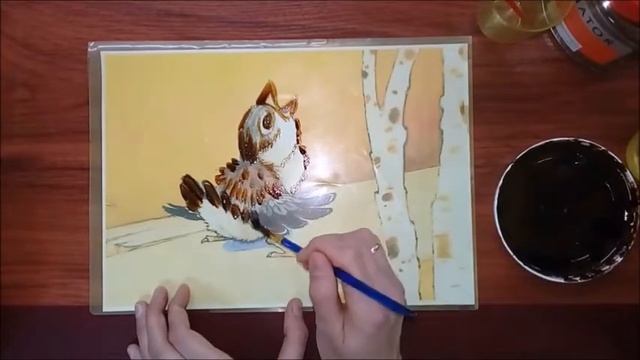 Мастер-класс "Кофейная монотипия"