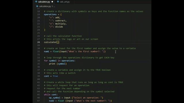 creating a SIMPLE CALCULATOR ~ Python Project Ideas 007