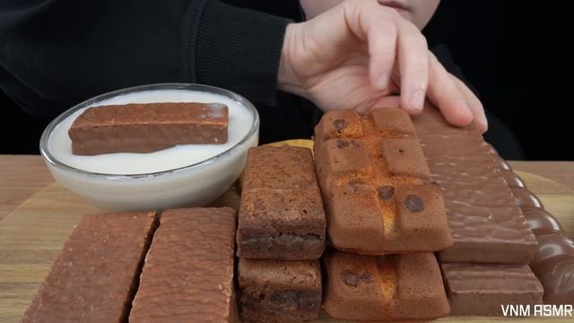 ASMR Milka Chocolate *Peanut Caramel Bar, Brownies, Cookies, Chocolate Cake, &  Choco Wafer Bars смотреть онлайн
