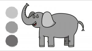 Как нарисовать СЛОНА /Раскраска СЛОН/ How to draw an ELEPHANT / ELEPHANT coloring / Краски раскраски