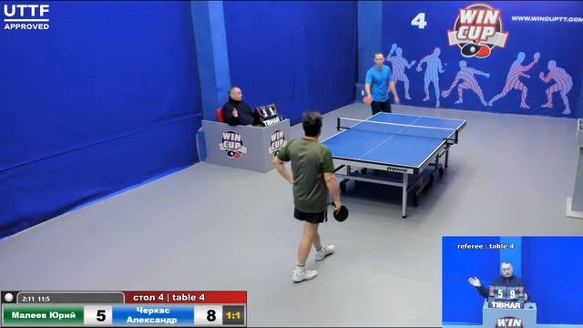 22:35 Малеев Юрий (2:3) Черкас Александр стол 4 Юг -4 07.12.20 смотреть онлайн
