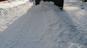 Тест самодельный отвал на самодельном квадроцикле из оки