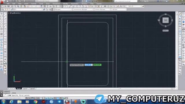 AUTOCAD 3D  ESHIK VA DERAZA { 3-qism } 11-DARS || MY COMPUTER