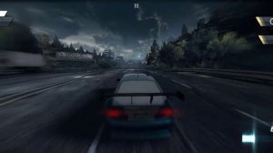 гонка на время в игре Need for speed most wanted на телефоне на машине BMW M3 GTR
