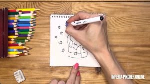 Как нарисовать Деда Мороза цветными карандашами | Рисунок для детей поэтапно и легко