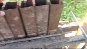 Гидравлический пресс для топливных брикетов. Hydraulic press for fuel briquettes.