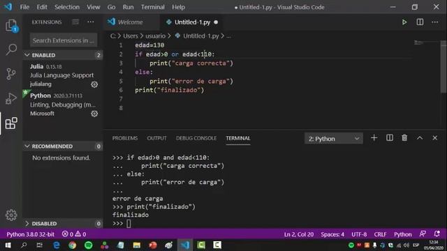 Curso en Python video 15. Condicional 3 Comparación, y uso de "AND", "OR", "IN", "UPPER" y "LOWER смотреть онлайн
