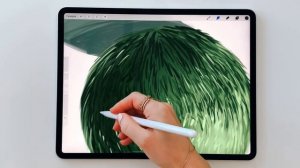 Текстура травы на примере шара. Ландшафтный скетчинг для начинающих от Ольги Каминской