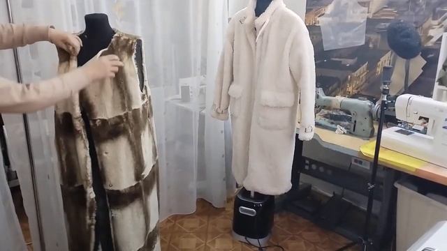 Перешив малой шубы в полушубок.