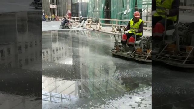 ПОЛИРОВКА БЕТОНА  БЕТОНОЗАТИРОЧНОЙ МАШИНОЙ С ПОМОЩЬЮ СИСТЕМЫ OLMAX-FLOOR 8 800 700 41 14 -ЗВ. БЕСПЛ