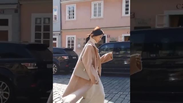 Pocket woolen coat women mid length Korean autumn and winter 2020 new temperament woolen coat women смотреть онлайн