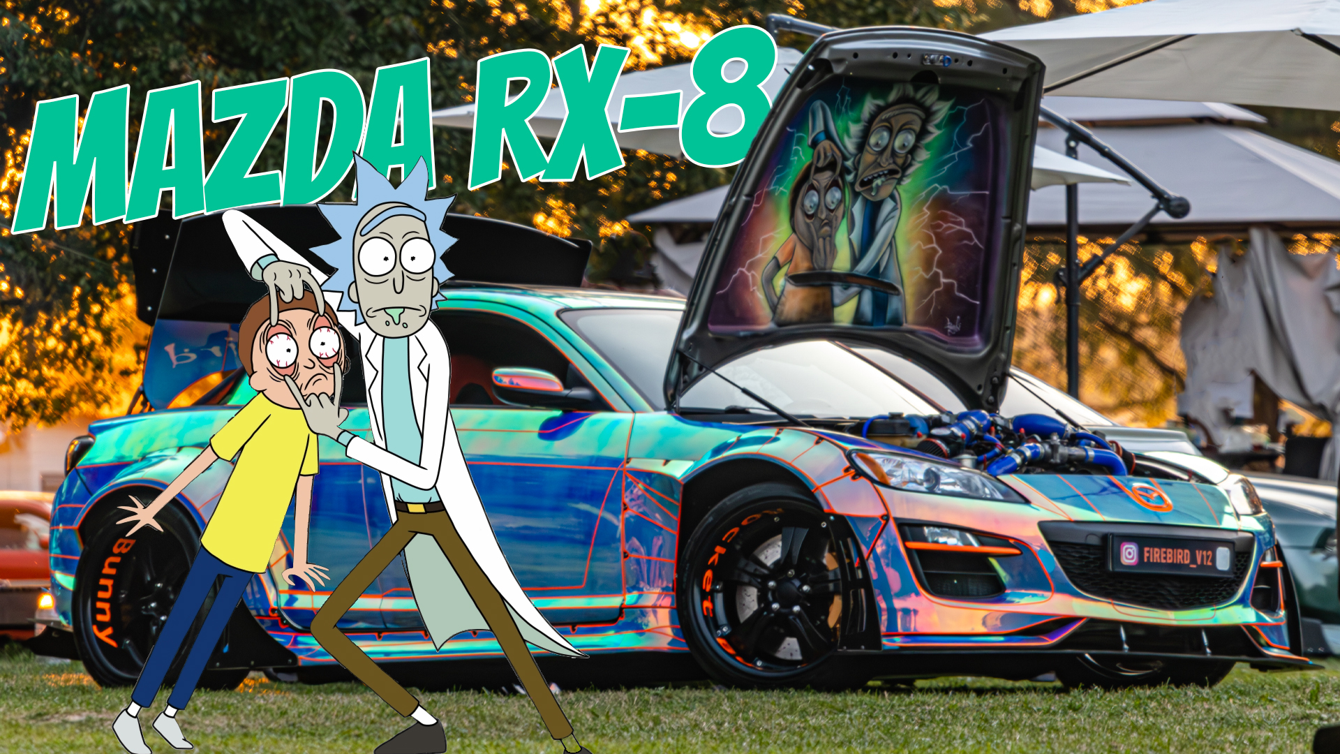 #MAZDA #RX8 -  Rick and Morty... Оппозитный пи..ц на обвесе Rocket Bunny! \ Mazda Rocket Bunny RX-8