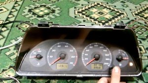 Тест приборной панели нового образца ИЖ 2126