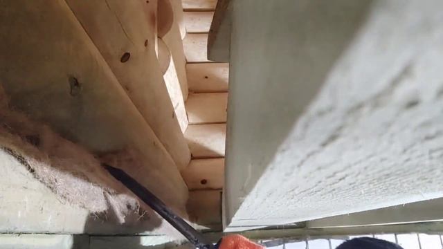 Конопатка труднодоступных пазов.