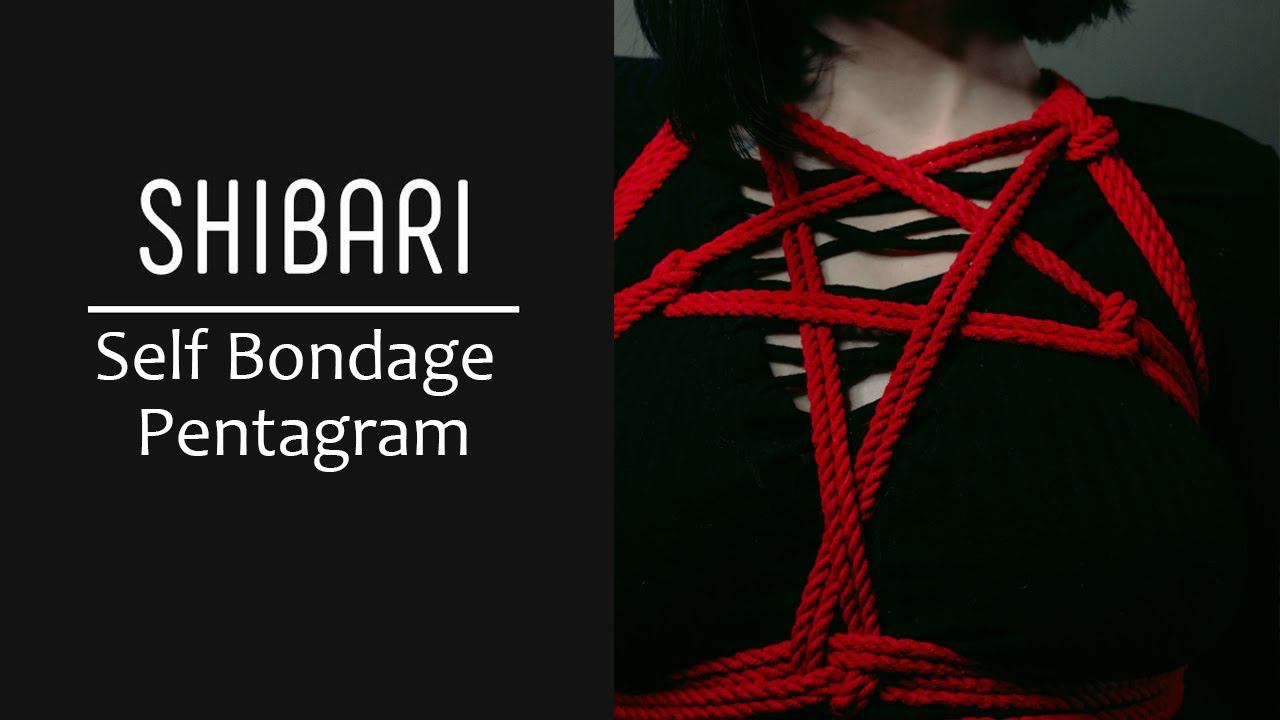 Shibari - самостоятельный бондаж пентаграмма/ Self Bondage Pentagram