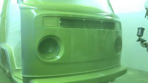 Покрасили Volkswagen Transporter t2 полностью, конец 6 ти летней истории.