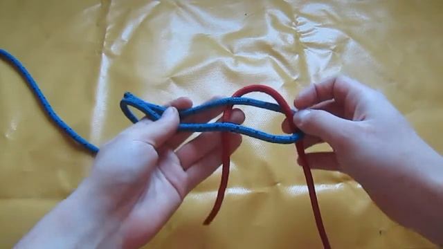 Морские узлы по Скрягину №24  Тёщин узел  #УзлыДляСвязыванияДвухТросов