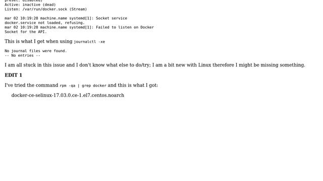Unix & Linux: Error starting docker service: Unit not found смотреть онлайн