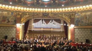 Violinist Alexandru Tomescu in the grand opening of Enescu Contest 2014 at the Romanian Athenaeum