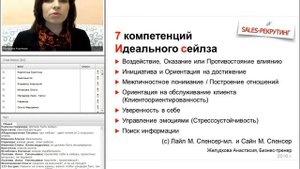 Идеальный Менеджер по продажам, Желудкова Анастасия, HR Бизнес-тренер