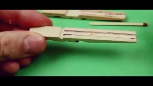 Как сделать пушку из деревянных прищепок