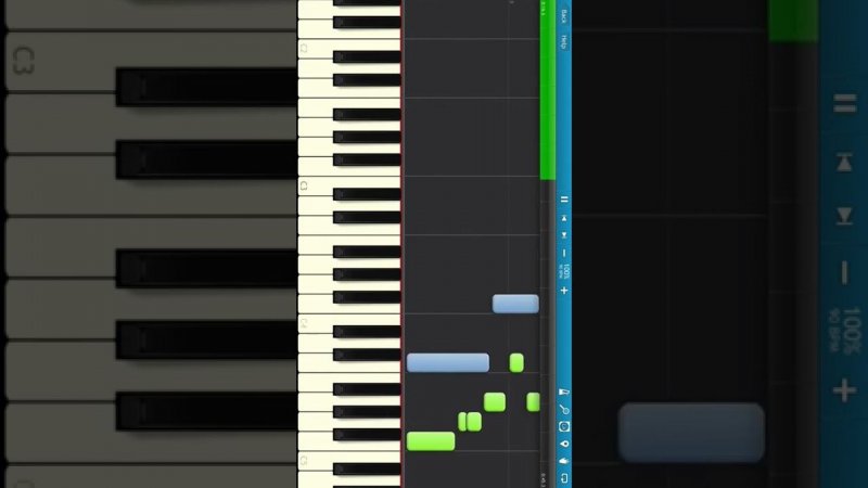 Ранетки - О Тебе - Как играть на пианино #shorts #pianotutorial #synthesia