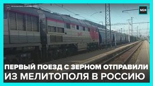 Первый поезд с зерном отправился из Мелитополя в Крым