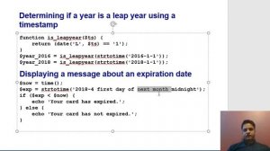 Lecture 8 Date and Time in PHP