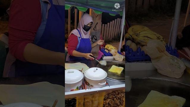 тайские блинчики роти с бананом