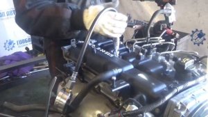 Проверка компрессии в двигателе D4CB B779819 Grand Starex 174л.с.-2012 Euro IV