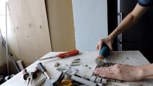 Резка мозаики гравером, удобно и ровно/ Mosaic cutting engraver, comfortable and smooth