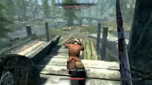 The great battle of Riverwood. (Skyrim)